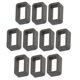 thumbnail image 1 of 10 piezas Correa de Hebilla Correa de reloj extraíble pequeño de goma Conector mm Gris oscuro, 1 of 7
