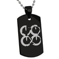 thumbnail image 1 of Stainless Steel Ancient Tribal Unity Rune Engraved Dog Tag Pendant Necklace, 1 of 1