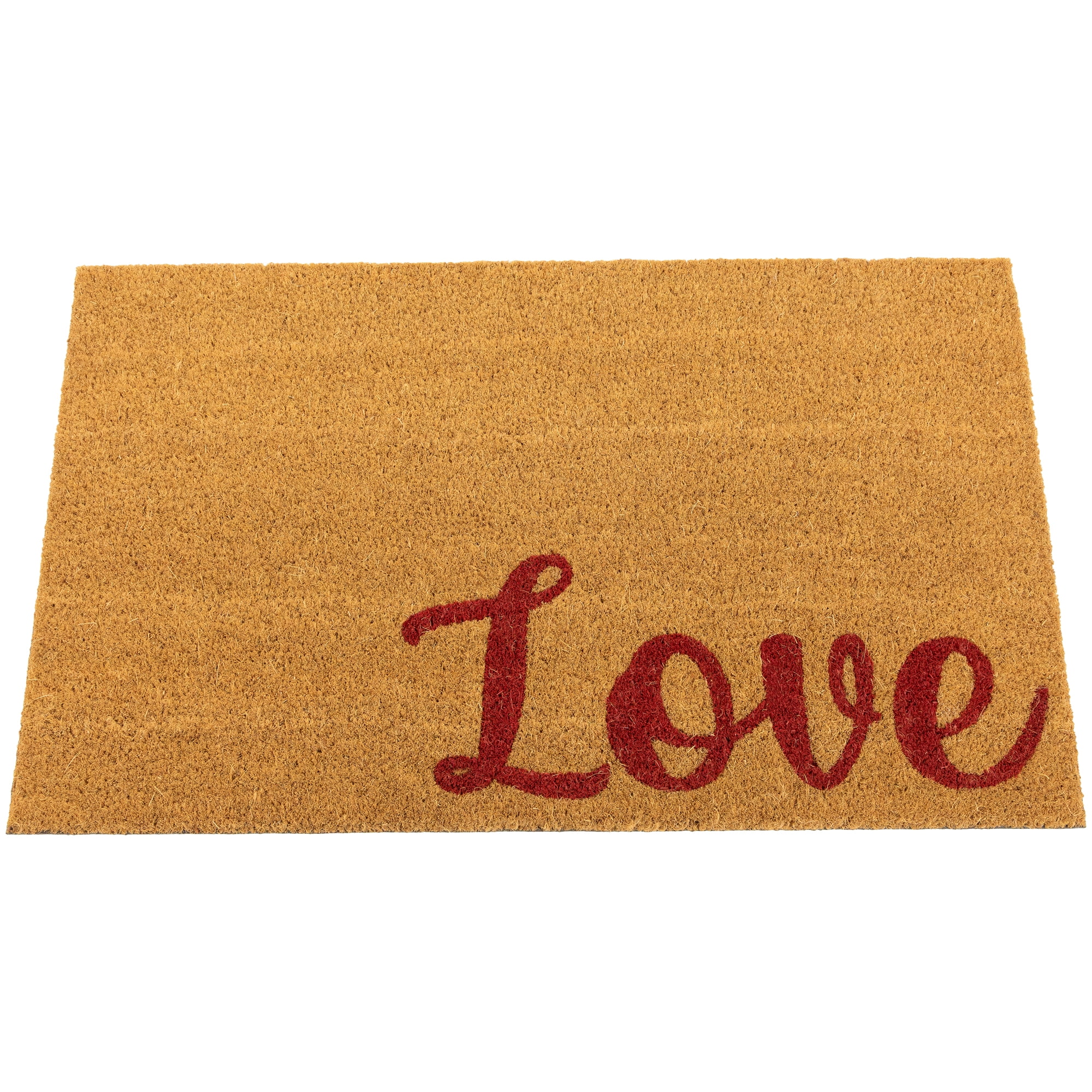 Northlight Natural Coir "Love" Outdoor Doormat 18" x 30"