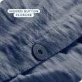 thumbnail image 6 of Bare Home Flannel Duvet Cover Set - 100% Flannel Cotton - Double Brushed - Queen, Heather Indigo, 6 of 9