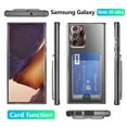 thumbnail image 2 of Mantto for Samsung Note 20 Case Transparent Protective Card Slot Case, Slim Fit Rubber Silicone Soft TPU Wallet Case Shock-Absorbing Rugged Shockproof Case for Samsung Galaxy Note 20, Clear, 2 of 9