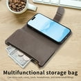 thumbnail image 7 of Allytechgroup Wallet Case for Apple iPhone 16, Multiple Cards Slots Zipper Pocket PU Leather with Stylish Pattern Hand Strap Flip Cover Phone Case for iPhone 16, Gray, 7 of 7