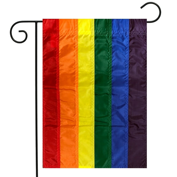 Briarwood Lane Rainbow Embroidered Garden Flag