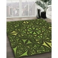 thumbnail image 2 of Ahgly Company Indoor Square Patterned Dark Forest Green Area Rugs, 8' Square, 2 of 6