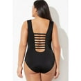 thumbnail image 3 of Swimsuits for All Women's Plus Size Strappy Scoopneck One Piece Swimsuit, 3 of 4