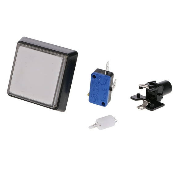 Botón Arcade LED con microinterruptor Sunnimix 5x5cm
