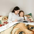 thumbnail image 5 of Feelyou Santa Claus King Size Comforter Sets for Teens, Retro Fairy Tale Bedding Comforter Set, Winter Christmas Festival Reversible Bedding Set, Lightweight Room Decor, 3pcs, 5 of 8