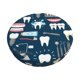 thumbnail image 1 of Balery Dental Fundas de asiento para taburete de bar redondo de tela de terciopelo ajustables que protegen de arañazos y manchas para sillas de 14 a 17 pulgadas.-14 inch, 1 of 7