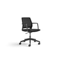 thumbnail image 2 of Pemberly Row Modern Transitional Plastic Conference Chair in Black, 2 of 3