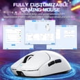 thumbnail image 4 of ATTACK SHARK X8 SE Wireless Gaming Mouse 55g Ultra-Lightweight Wired/BT/2.4GHz Wireless Programmable 25000 DPI Ergonomics Gamer Mice For PC Mac PS4 PS5 Xbox one Switch - White With Tape, 4 of 9