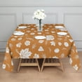 thumbnail image 3 of Autumn Fall Leaves Pattern Square Tablecloth,Waterproof Square Table Cover,Wipeable Spillproof Washable Table Cover for Home Kitchen Party Decor 60"x60"(152x152cm), 3 of 6