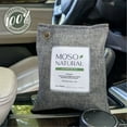 thumbnail image 3 of Moso Natural Air Purifying Bag, 200g Bamboo Charcoal Odor Absorber and Small Space Deodorizer, Closet Odor Eliminator and Car Air Freshener, 3 Pack, 3 of 10