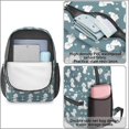 thumbnail image 4 of Bichon Frise and Dog Paw Print 17" School Backpacks for Teens,Waterproof Oxford Fabric,S-Shape Padded Straps for School,Travel,Hiking,Camping, 4 of 6