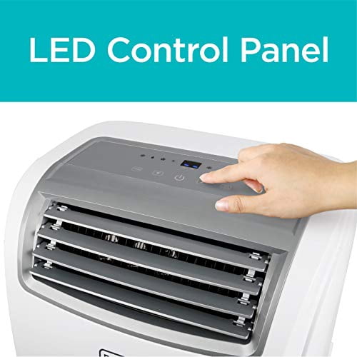 BLACK+DECKER BPACT14WT 7,700 BTU SACC/CEC (14,000 BTU ASHRAE) Portable Air Conditioner for Rooms up to 700 Sq. Ft.