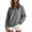 Gray, variant on Sweatshirt for Women Pullover Lightweight Quarter Zip Collar Long Sleeved Loose No Hoodies Sweatshirt