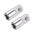 thumbnail image 1 of Adaptador de enchufe Uxcell de 1/4" de drive (F) a 3/8" (M) para llaves de trinquete, hembra a macho, CrV 2 Pcs, 1 of 4