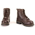 thumbnail image 2 of Milwaukee Leather Women's Dark Brown Leather Outdoors Lace-Up Boots for Bikers Casual MBL9308 5, 2 of 10