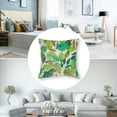 thumbnail image 5 of nygtbtfer Throw Pillow Covers Leaves Nature Plants Country Tree Leaf Green Cozy Velvet Washable Square Pillow Covers Set of 2 Living Room Bedroom Cushion Pillowcases White, 5 of 7