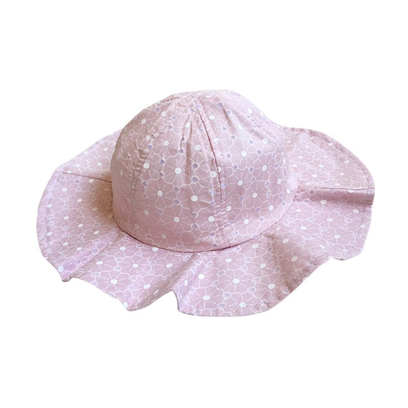 Toddler Kid Baby Girl Outdoor Sun Hat Brim Summer Bucket Hats Beach Headwear