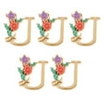 thumbnail image 2 of kusrkot 5 PCS/Lot English Letters Shape Alloy Pendant Earring DIY Jewelry Making DIY U U, 2 of 8