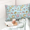 thumbnail image 5 of Kdxio Cotton Pillow Cases 14"x20" Pillowcases,Soft and Breathable Bedroom Pillow Cases-Rabbit Burger Coffee, 5 of 8