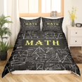 thumbnail image 2 of Erosebridal Math Mathematics Comforter Cover King, Learning Education Duvet Cover King, Geometry Stripes Decor, 3pcs（No Comforter）, 2 of 7
