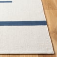 thumbnail image 4 of SAFAVIEH Montauk Oswald Geometric Striped Cotton Area Rug, Ivory/Navy, 8' x 10', 4 of 9