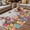 Off White, variant on Easter Bunny Outdoor Rug for Patio/Deck/Porch, Non-Slip Large Area Rug 6 x 9 Ft, Colorful Eggs Spring Tulips Flower Blue Stripes Indoor Outdoor Rugs Washable Area Rugs, Camping Rug Carpet Runner