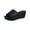 Black, variant on Ikevan Wedge Heel Slippers Increase Hollow Open toe Women'S Slippers