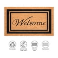 thumbnail image 3 of Home & More Border Welcome Coir Outdoor Doormat, 3 of 7