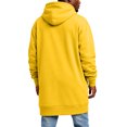 thumbnail image 6 of LNZGNM Hoodie for Men Oversized Zip Up Fleece Sweatshirts with Pockets, Long Sleeve Relaxed Fit Winter Coat, Yellow (XXXL), 6 of 6
