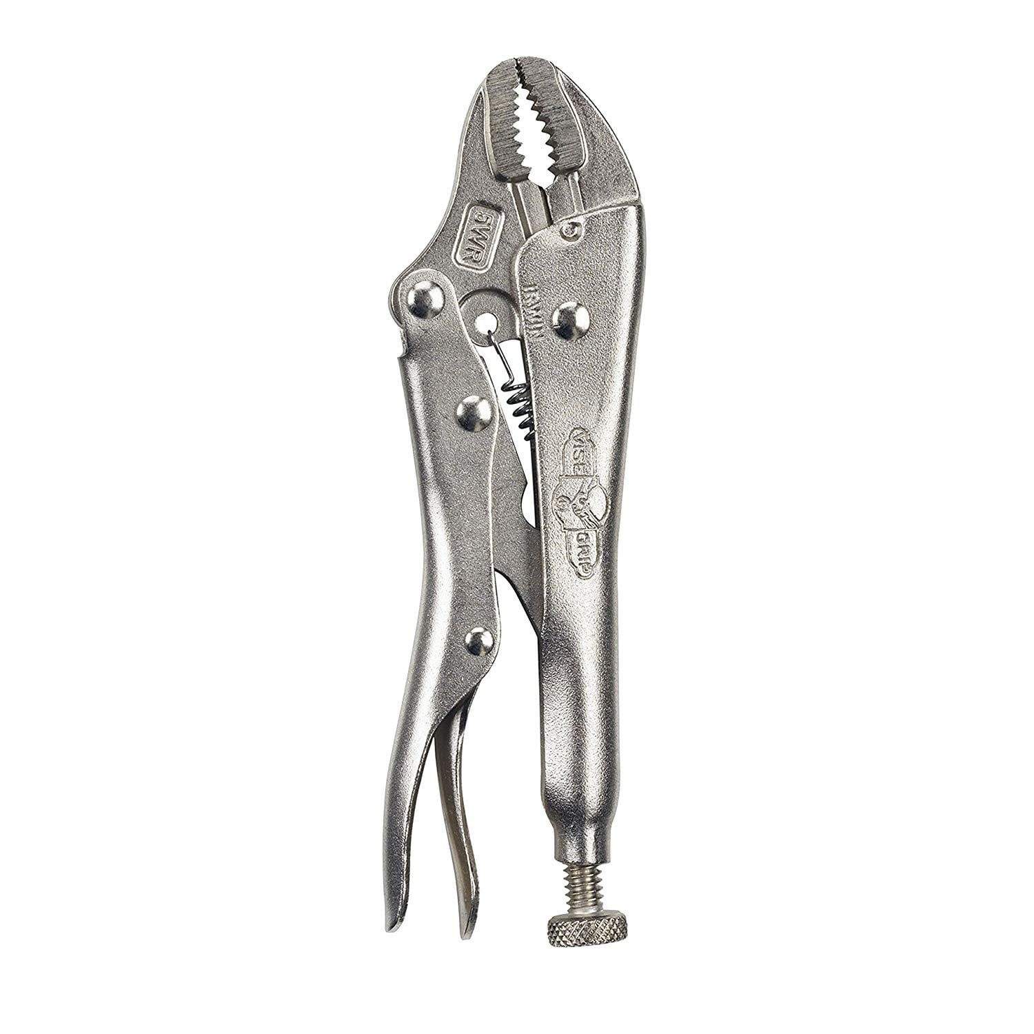 IRWIN VISEGRIP Locking Pliers with Wire Cutter, 5Inch, Curved Jaw