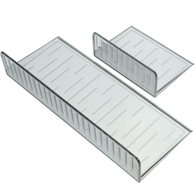 Minkissy 1 Set Wall Hanging Shelves Grey PET No Nails Installation For Bathroom