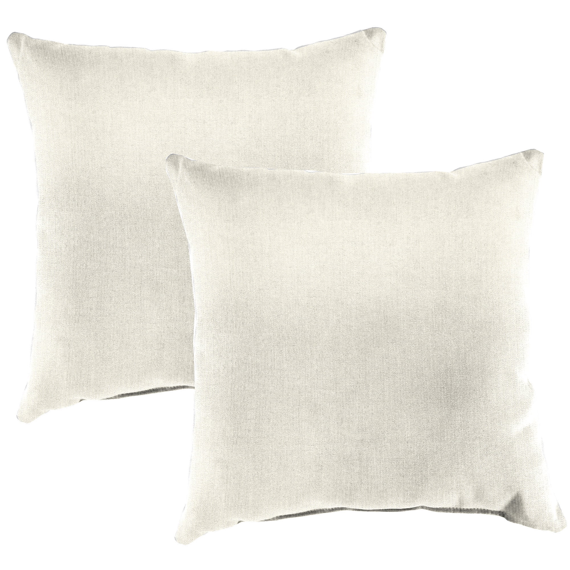 Jordan Manufacturing 16" x 16" Sand Solid Square Outdoor Throw Pillow (4 Pack)