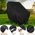 thumbnail image 5 of 420D Patio Chair Covers 35"W x 38"D x 29"H Waterproof Outdoor Lawn Furniture Cover Lounge Deep Seat Cover All Weather Sun Rain Snow Protection with Drawstring, Black, 2 Pack, 5 of 10