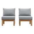 thumbnail image 1 of Modway Fauteuil Berçant d'Extérieur en Teck pour Patio, Gris, 1 of 4