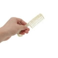 thumbnail image 3 of Unique Bargains 1 Pc Fashion Portable Wide Tooth Comb White Acetate Sheet, 3 of 5