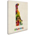 thumbnail image 2 of Trademark Fine Art "Delaware Map" Canvas Wall Art by Michael Tompsett, 2 of 3