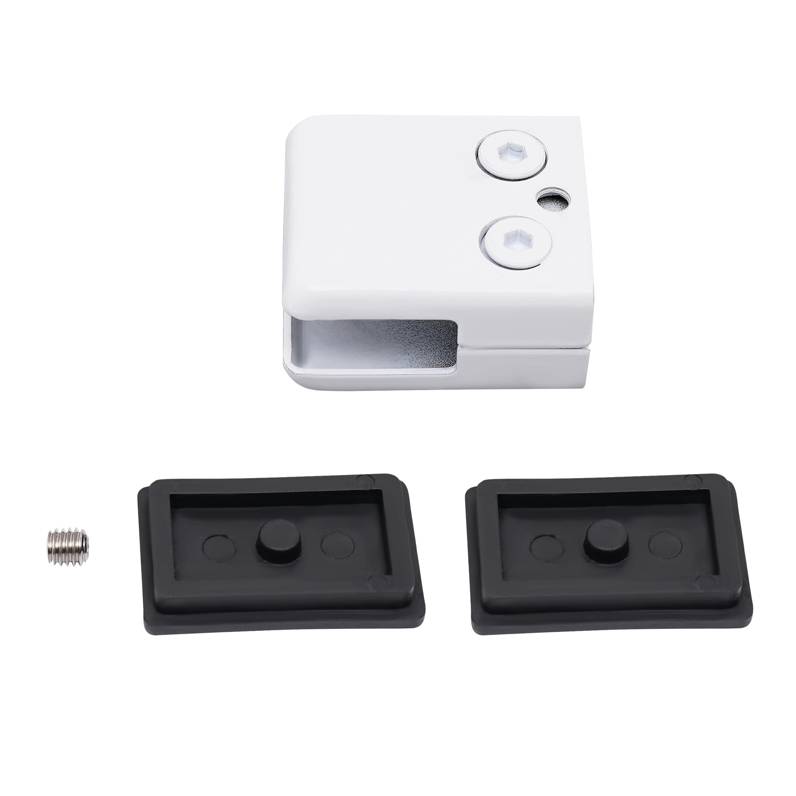 8pcs Glass Clamp Clip, Stainless Steel Glass Clamp Clip, White Glass Clamp Clip