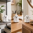 thumbnail image 5 of Halloween Night Light Ceramic Ghost Mini Soft Glow Bedside Desktop Ornament Gift by OVFUIZ, 5 of 6