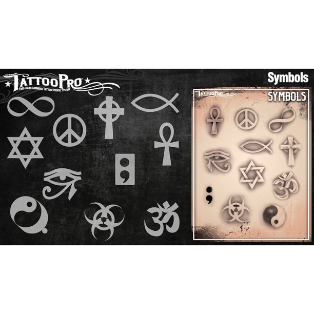 Tattoo Pro Stencils Series 3 Symbols