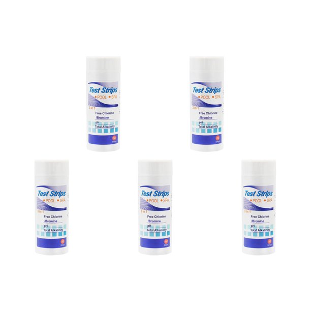 Reactivas 3 en 1 50 Uds. Cloro Residual para Piscina Valor PH Alcalinidad