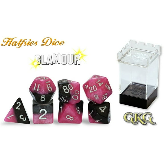 Halfsies Dice Glamour, (Hardcover)