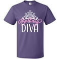 thumbnail image 3 of Inktastic Birthday Diva in Pink with Tiara T-Shirt, 3 of 5