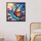 thumbnail image 4 of Kit de pintura por números sobre lienzo, arte al óleo artesanal, mariposa colorida, decoración del hogar, 40x40cm, 4 of 9