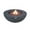 Dark Gray - Natural Gas, variant on Elementi Natural Gas Concrete Lunar Bowl Fire Pit w/ Auto Ignition, Grey