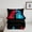 Blue Red Black, variant on Castle Fairy Children Gradient Video Game Twin Comforter Sets,Black Red Ombre Bedding Set