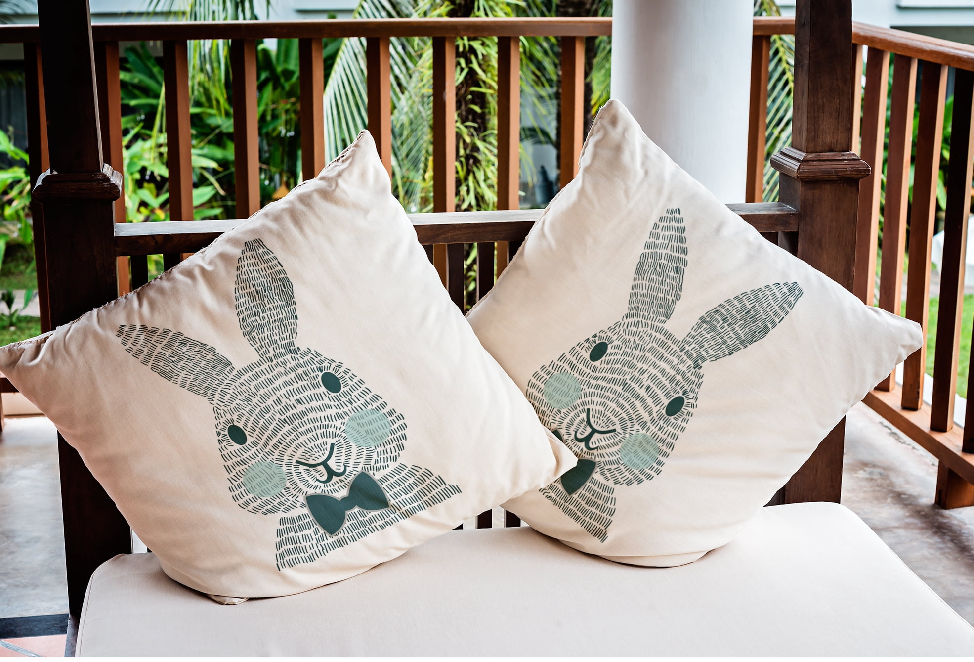 Simply Daisy 20" x 20" Easter Polyester Throw Pillow