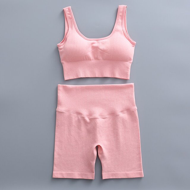 Ropa deportiva sin costuras para mujer, conjuntos de Yoga, Sujetador deportivo de entrenamiento, ropa de gimnasio, mallas de cintura alta, chándal de Fitness para mujer, trajes atléticos Tan Jianjun unisex