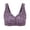 A-Purple268, variant on Daisy Bras For Older Women Front Closure Seamless Floral Print Wireless Push Up Bras Everyday Wirefree Sleep Bras